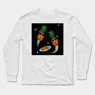 Space Pineapples Long Sleeve T-Shirt